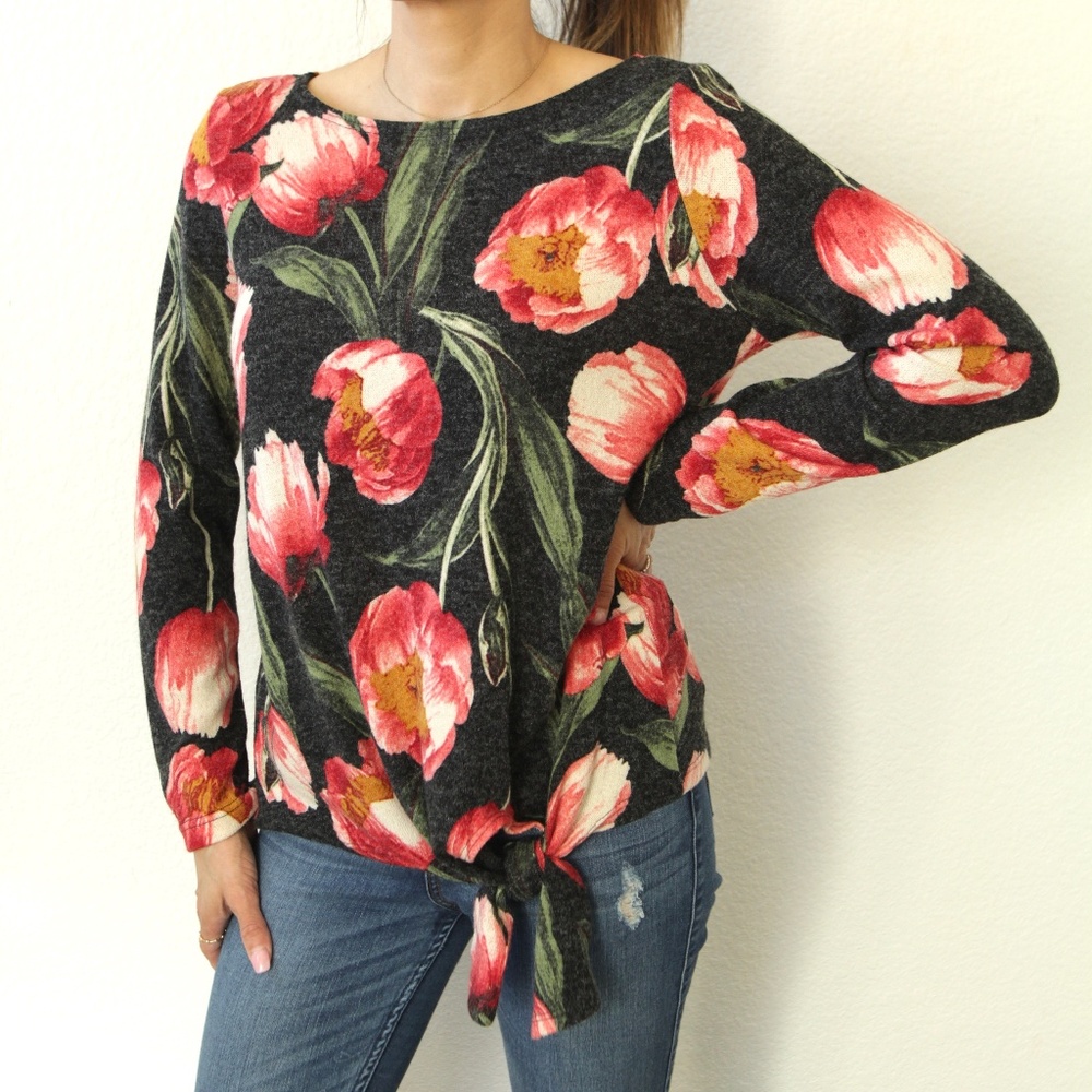 Missy Clothique Floral Top Blouse Small Medium
